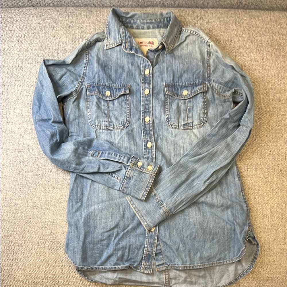 Denim Button-Up Shirt